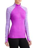 Athleta Womens Running Wild Half Zip 2.0 Size L Tall - Jazzy Purple Heather