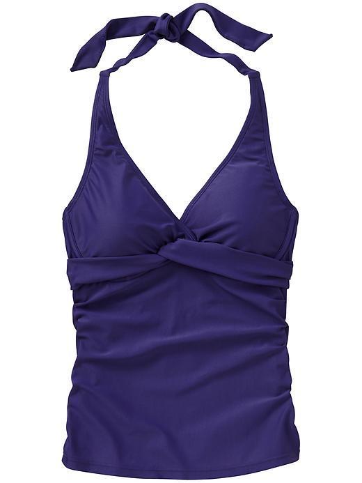 Athleta Womens Tara Halter Tankini Size 32b/c Tall - Dress Blue