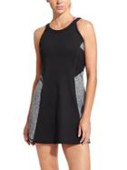 Athleta Womens Running Wild Dress 2 In 1 Set Size L - Black