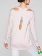 Athleta Womens Coaster Go-to Sweatshirt Size L Petite - Soft Lilac