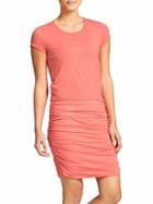 Athleta Womens Topanga Tee Dress Size L Tall - Ember Orange Heather