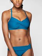 Athleta Womens Twister Bikini Top Quantum Blue Size 38b/c