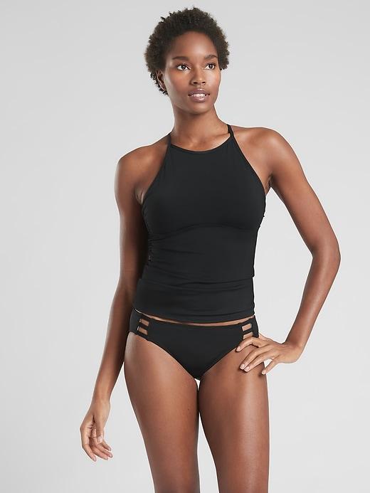 High Neck Tie Back Tankini