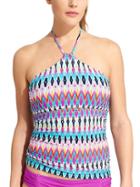 Athleta Womens Boscabell High Neck Tankini Size L - Multi Ikat