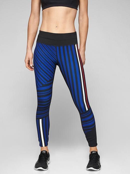 Athleta Womens Sketch Sonar 7/8 Tight Multi Size Xl