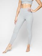 Athleta Womens Stripe Salutation 7/8 Tight Grey Heather Size S