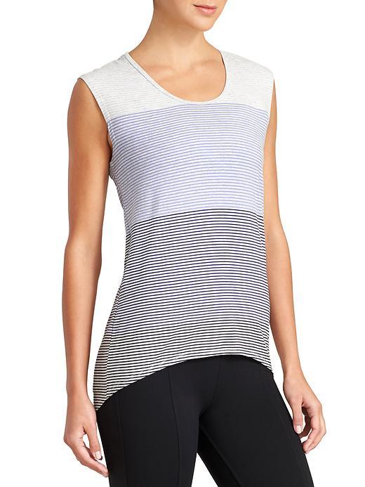 Athleta Womens Wavelength Tee Size M - Blue