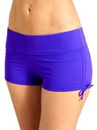 Athleta Womens Scrunch Short Size L - Powerful Blue