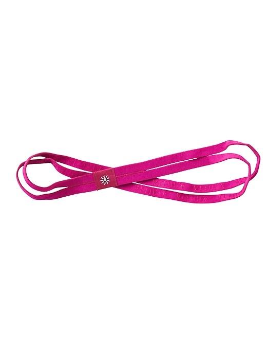 Athleta Womens Double Up Headband Fuchsia Leaders Size One Size