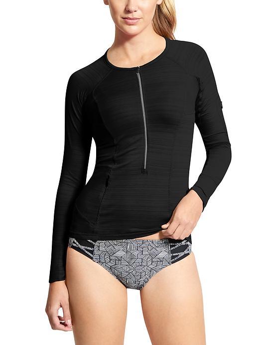 Athleta Womens Pacifica Upf Top 3.0 Size Xl Tall - Black