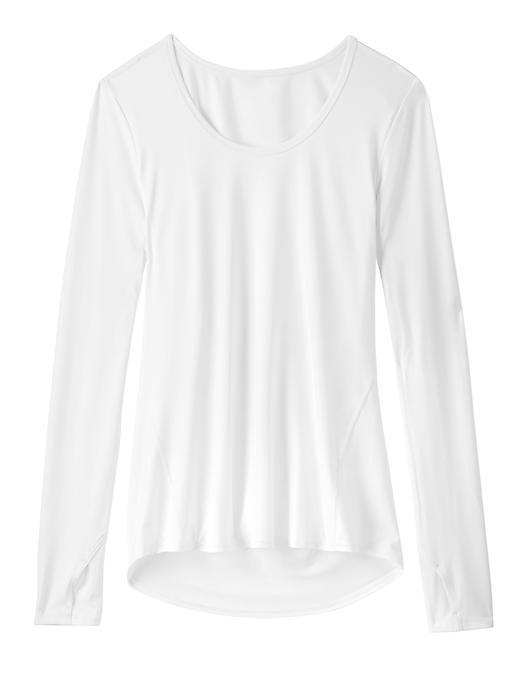 Athleta Womens Chi Top Size L Tall - Bright White