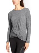 Athleta Womens Birch Top Size L - Charcoal Heather