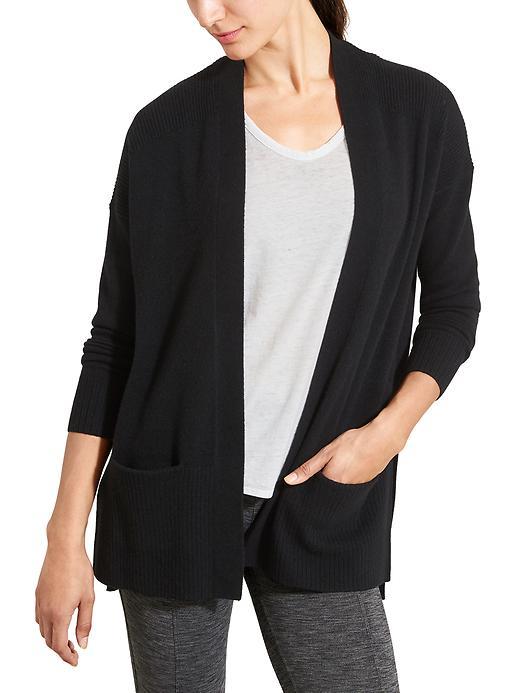 Athleta Womens Cashmere Aspen Wrap Size L - Black/black