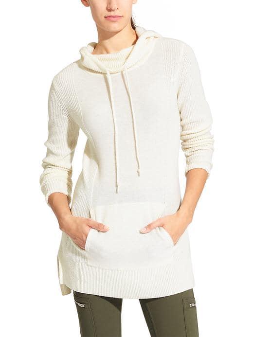 Athleta Womens Cashmere Aurora Hoodie Size L - Dove