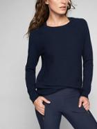 Athleta Womens Daybreak Cya Sweater Size L - Navy