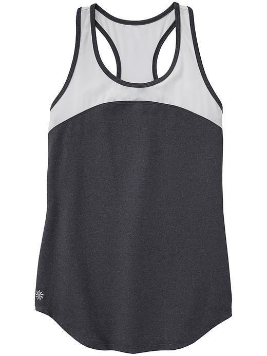 Athleta Womens Guru Gita Colorblock Tank Size Xl - Silver Shimmer