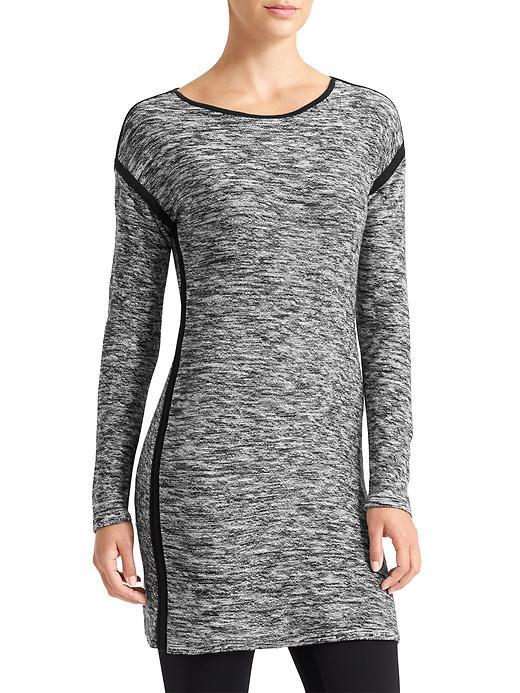 Athleta Womens Retreat Sweater Dress Size L Tall - Black Marl