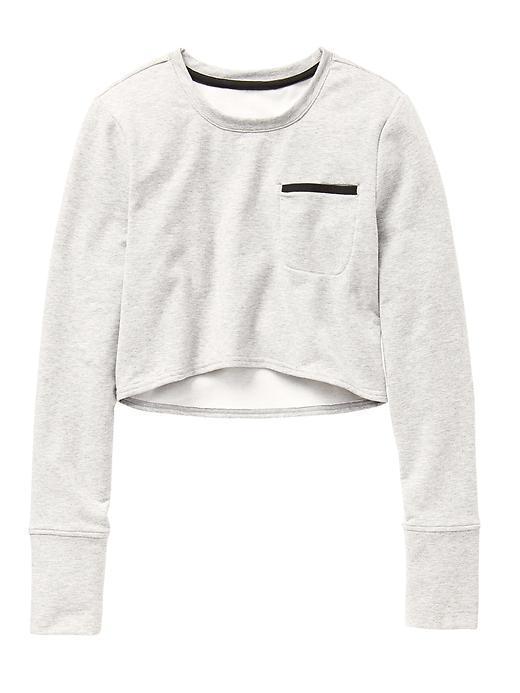 Athleta Womens Sentry Sweatshirt Size L - White Heather