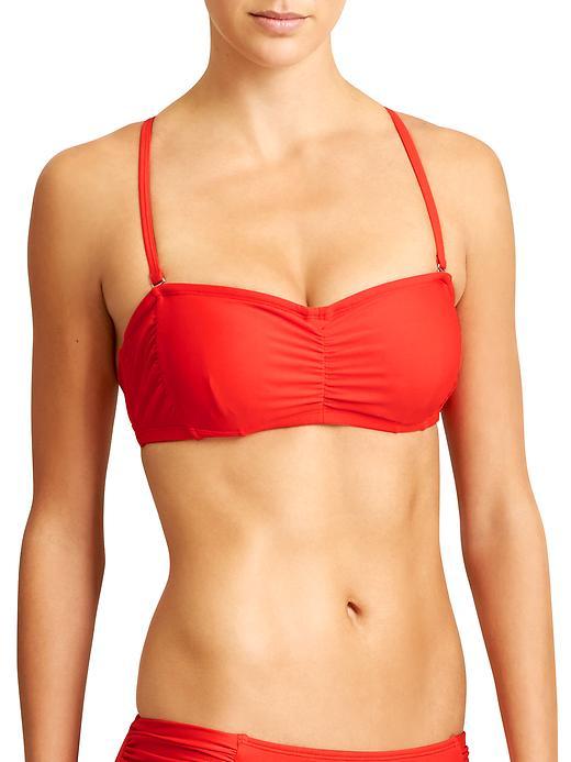 Athleta Womens Bandeau Bikini Size 32b/c - Saffron Red