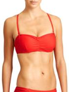Athleta Womens Bandeau Bikini Size 32b/c - Saffron Red
