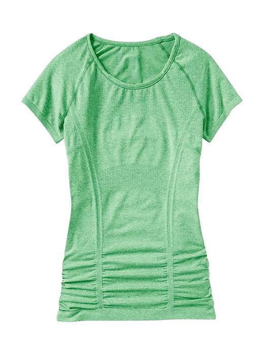 Athleta Fastest Track Tee Size L - Lilypad Green Heather
