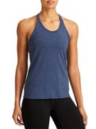 Athleta Womens Uppercut Tank Size L - Iron Blue Heather/jazzy Purple