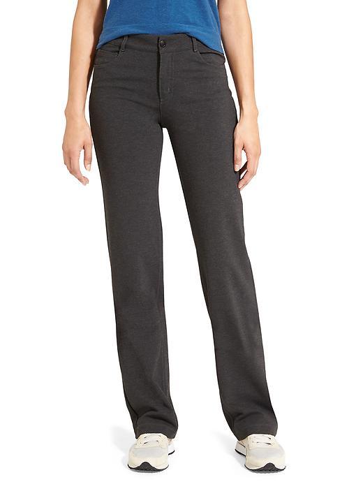 Athleta Womens Ponte Classic Pant Size 0 - Charcoal Grey Heather