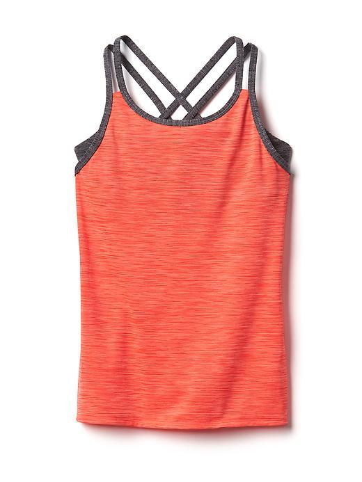 Athleta Upbeat 2 In 1 Tank Size L/12 - Red It Neon