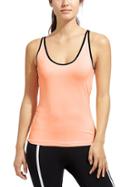 Athleta Womens Layer Up Fitted 2 Tank Size L - Creamsicle