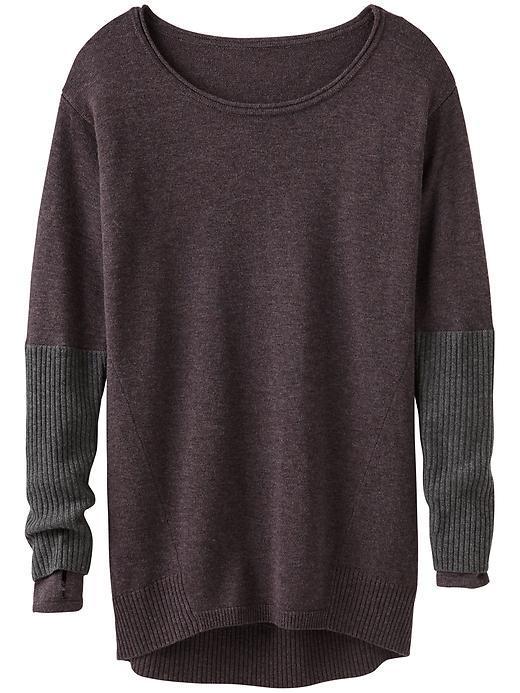 Athleta Merino Nopa Sweater - Black Currant Heather