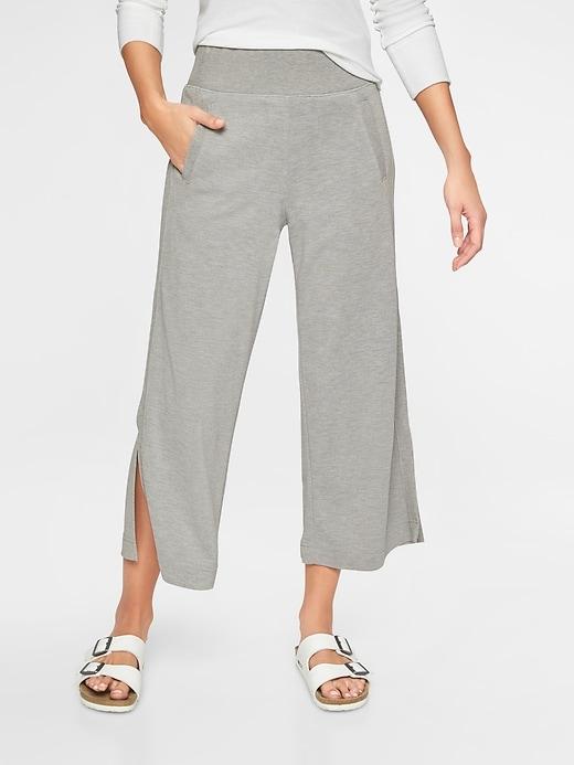 Athleta Womens Serenity Wide Leg Pant Grey Heather Size M