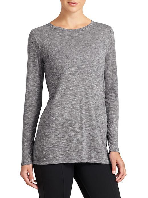 Athleta Womens Transcend Siro Top Size L Tall - Flint Grey