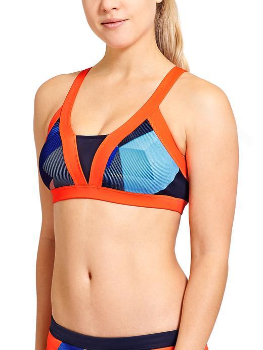 Athleta Womens Bondi Bikini Top Size L - Dress Blue