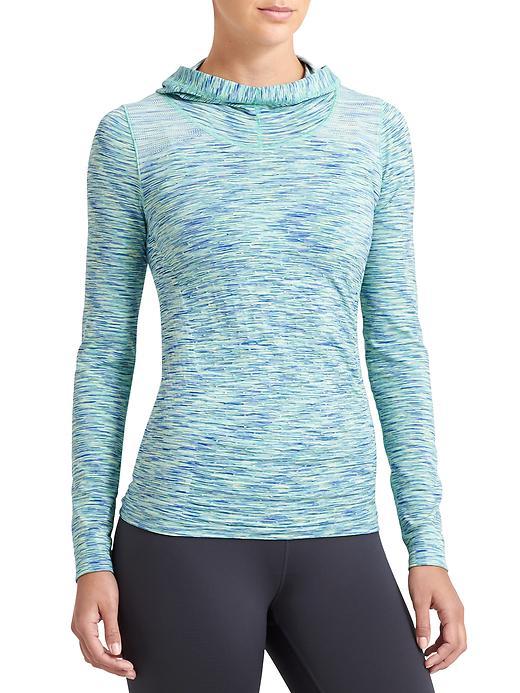 Athleta Womens Radiance Hoodie Space Dye Size L - Luminous Green Heather