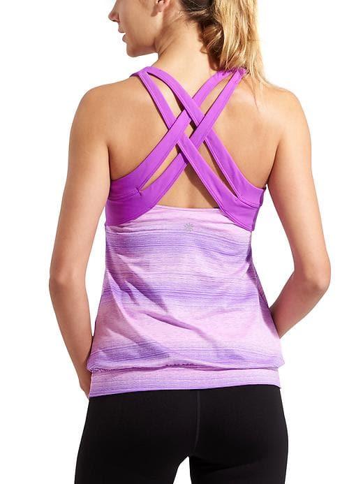 Athleta Womens Stride Crunch And Punch Tank Jazzy Purple Size Xxs