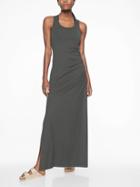 Athleta Womens Playa Maxi Dress Black Olive Size Xl