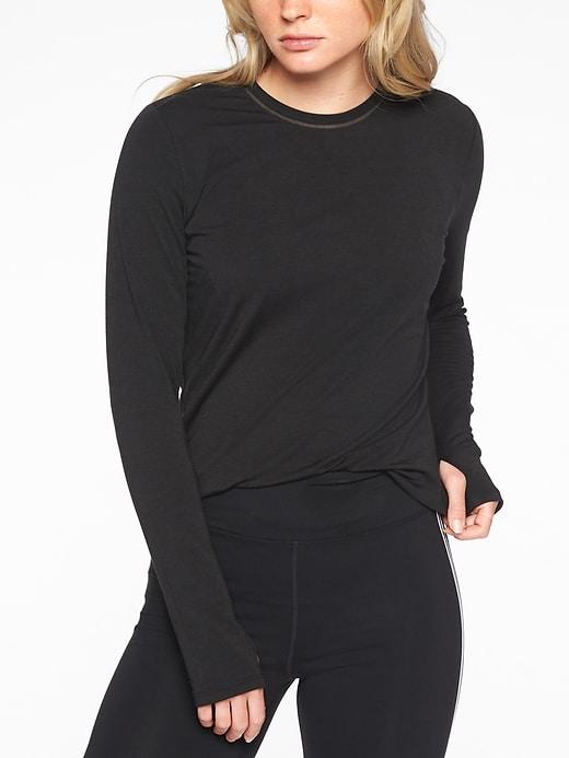 Athleta Womens Industry Top Black Size Xs