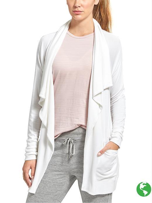 Athleta Womens Studio Wrap Size L - Bright White