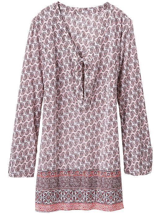 Athleta Womens Kimssa Tunic Size S - Light Coral Sunset Print