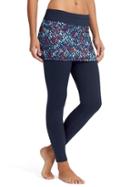 Athleta Womens Electric Placid 2 In 1 Tight Size L Tall - Navy