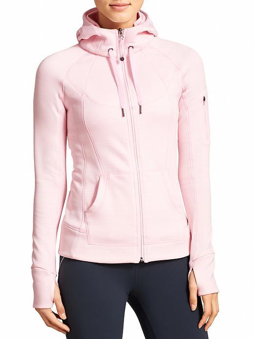 Athleta Womens Striped Strength Hoodie Size 2x Plus - Blossom Pink