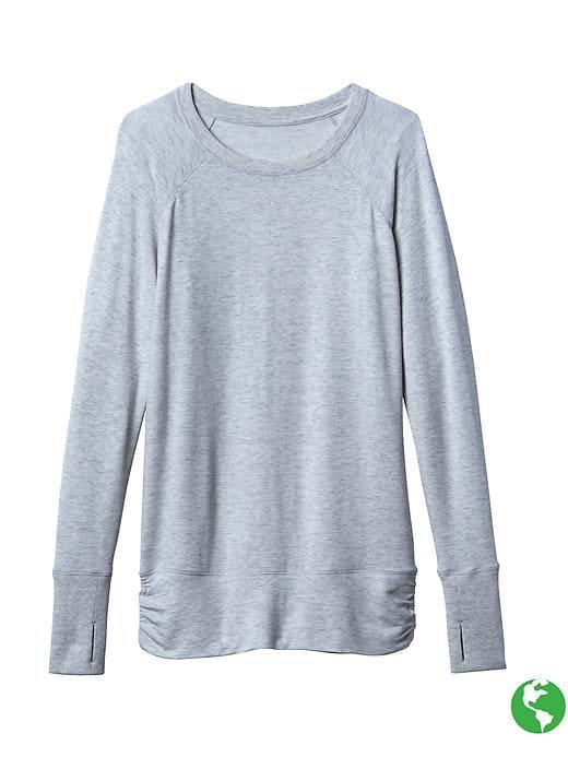 Athleta Womens Studio Cinch Sweatshirt Size Xl - Light Navy Heather