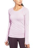 Athleta Womens Fastest Track Top Size L - Cherub Heather