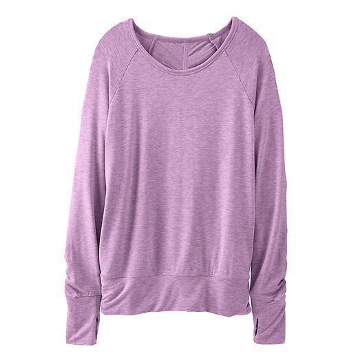 Athleta Light French Terry Pullover - Thistle Purple Heather