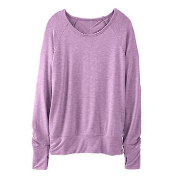 Athleta Light French Terry Pullover - Thistle Purple Heather