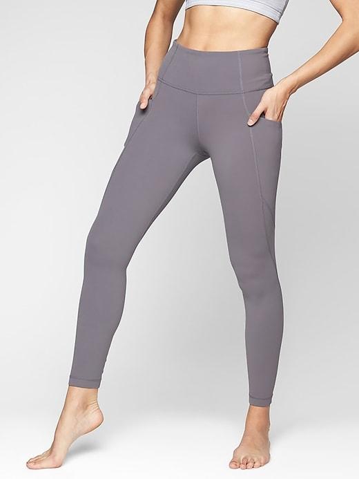 Athleta Womens Stash Pocket Salutation Tight Silver Bells Size 1x