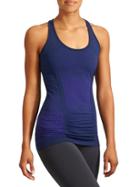 Athleta Womens Fastest Track Tank Dot Size L - Navy/vibrant Cobalt