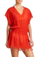 Athleta Womens Bright Side Cover Up Size L - Saffron Red