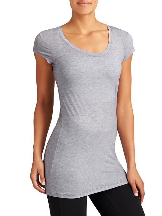 Athleta Womens Essence Cya Tee Size 1x Plus - Light Grey Heather