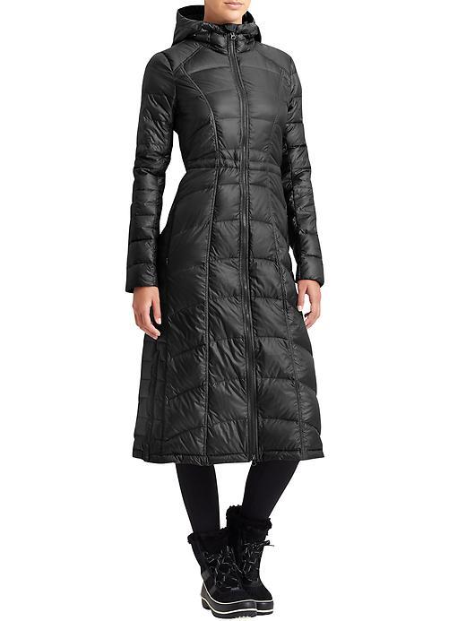 Athleta Womens Outer Warmth Down Jacket Size L - Black